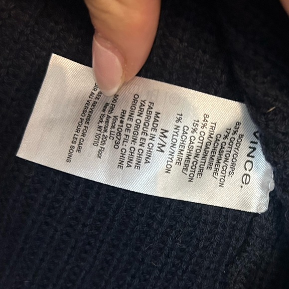 VINCE Ribbed Raglan Crewneck Sweater - Picture 4 of 5